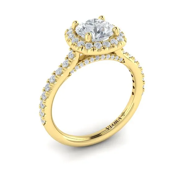 Timeless Euro Halo Round Engagement Ring James & Williams Jewelers Berwyn, IL