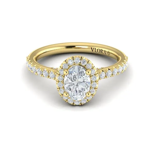 Timeless Oval Halo Engagement Ring Image 2 James & Williams Jewelers Berwyn, IL