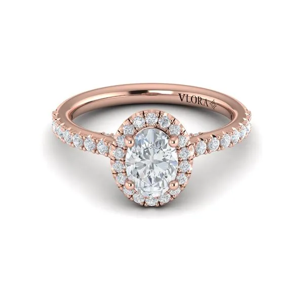 Timeless Oval Halo Engagement Ring Image 2 James & Williams Jewelers Berwyn, IL