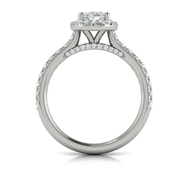 Timeless Oval Halo Engagement Ring Image 3 James & Williams Jewelers Berwyn, IL