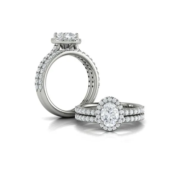 Timeless Oval Halo Engagement Ring Image 4 James & Williams Jewelers Berwyn, IL