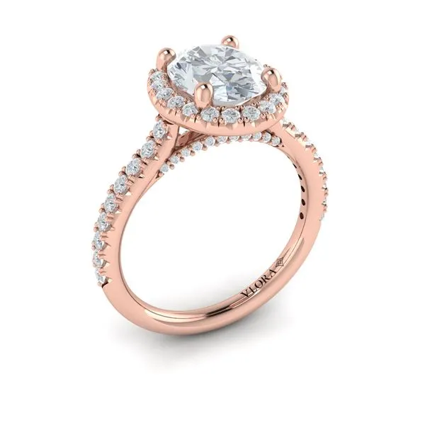 Timeless Oval Halo Engagement Ring James & Williams Jewelers Berwyn, IL
