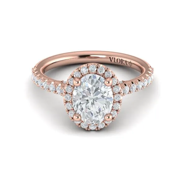 Timeless Oval Halo Engagement Ring Image 2 James & Williams Jewelers Berwyn, IL