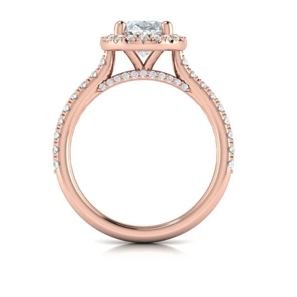 Timeless Oval Halo Engagement Ring Image 3 Mitchell's Jewelry Norman, OK