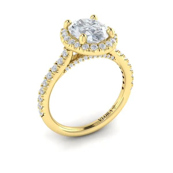 Timeless Oval Halo Engagement Ring James & Williams Jewelers Berwyn, IL