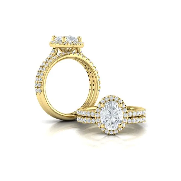 Timeless Oval Halo Engagement Ring Image 4 James & Williams Jewelers Berwyn, IL