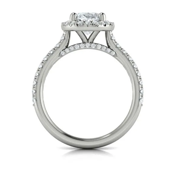 Timeless Oval Halo Engagement Ring Image 3 James & Williams Jewelers Berwyn, IL