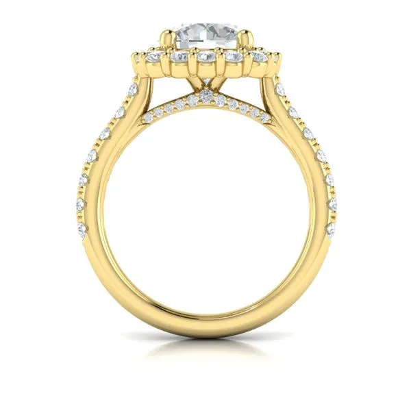 Bloom Halo Round Engagement Ring Image 3 James & Williams Jewelers Berwyn, IL