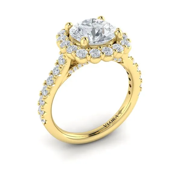 Bloom Halo Round Engagement Ring James & Williams Jewelers Berwyn, IL