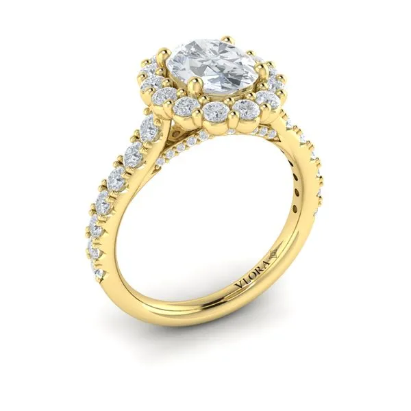 Bloom Halo Oval Engagement Ring James & Williams Jewelers Berwyn, IL