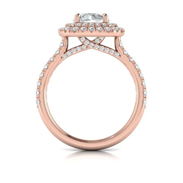 Delicate Double Halo Engagement Ring Image 3 Mitchell's Jewelry Norman, OK