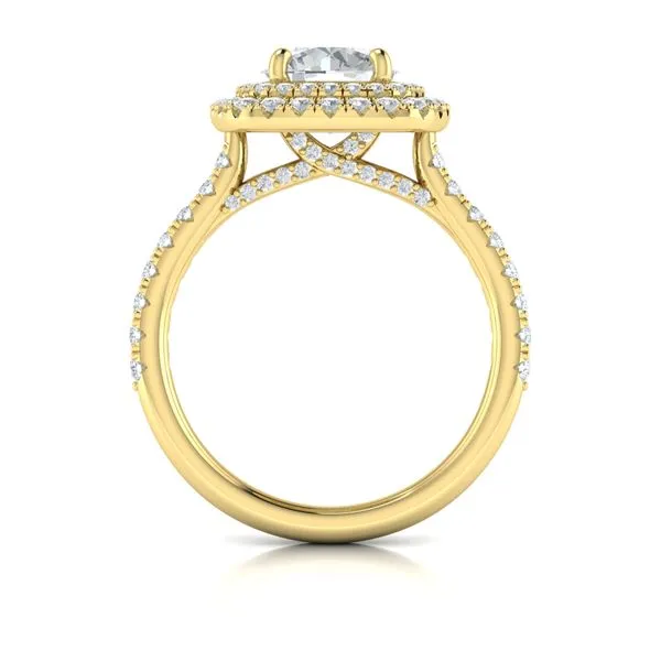 Delicate Double Halo Engagement Ring Image 3 Mitchell's Jewelry Norman, OK