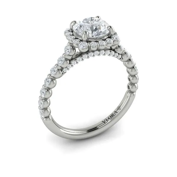 Floating Halo Round Engagement Ring James & Williams Jewelers Berwyn, IL