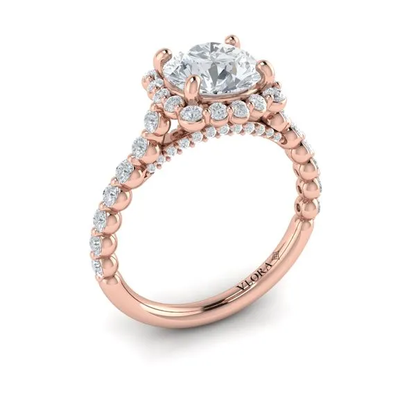 Floating Halo Round Engagement Ring James & Williams Jewelers Berwyn, IL