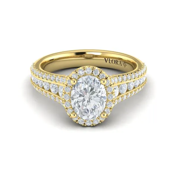 Opulent Oval Halo Engagement Ring Image 2 James & Williams Jewelers Berwyn, IL