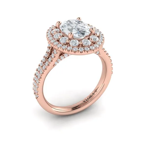 Grand Double Halo Oval Engagement Ring James & Williams Jewelers Berwyn, IL