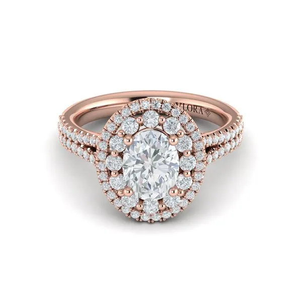 Grand Double Halo Oval Engagement Ring Image 2 James & Williams Jewelers Berwyn, IL
