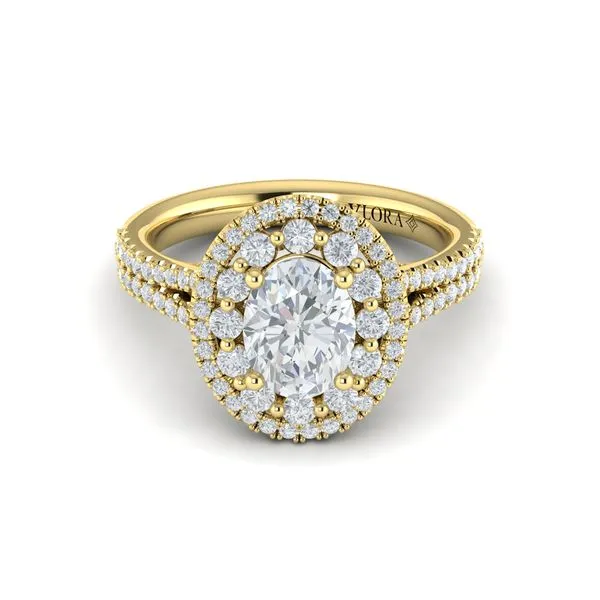 Grand Double Halo Oval Engagement Ring Image 2 James & Williams Jewelers Berwyn, IL