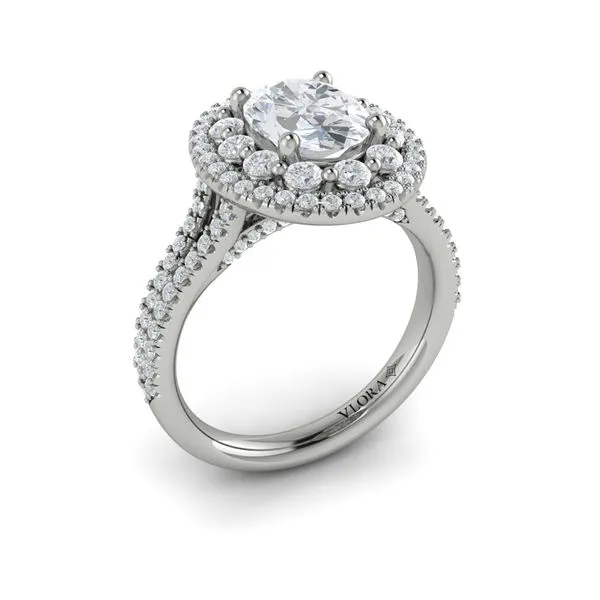 Grand Double Halo Oval Engagement Ring James & Williams Jewelers Berwyn, IL