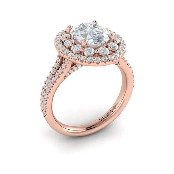 Grand Double Halo Oval Engagement Ring James & Williams Jewelers Berwyn, IL