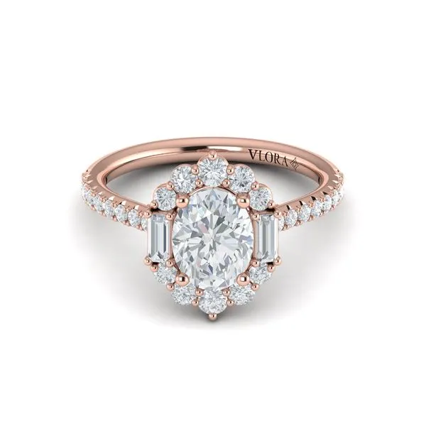 Harmony Halo Oval Engagement Ring Image 2 James & Williams Jewelers Berwyn, IL
