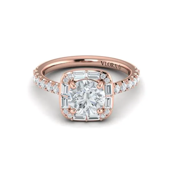 Intricate Halo Engagement Ring Image 2 James & Williams Jewelers Berwyn, IL