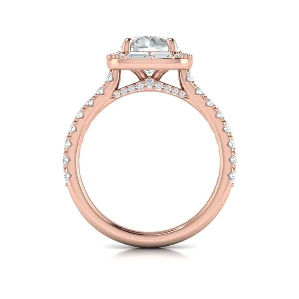 Intricate Halo Engagement Ring Image 3 James & Williams Jewelers Berwyn, IL