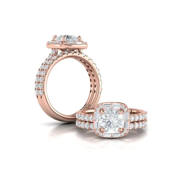 Intricate Halo Engagement Ring Image 4 James & Williams Jewelers Berwyn, IL