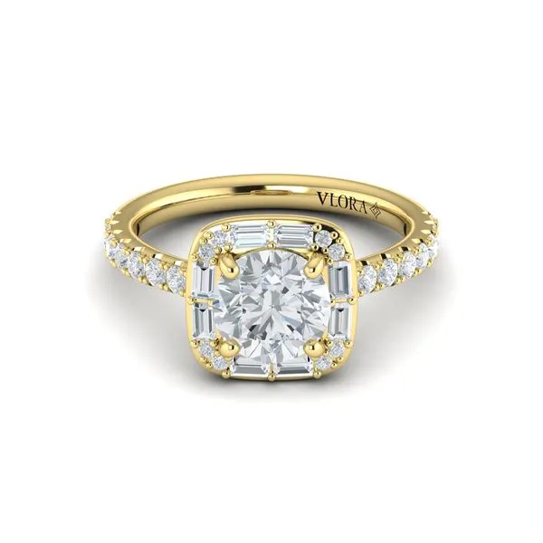 Intricate Halo Engagement Ring Image 2 James & Williams Jewelers Berwyn, IL