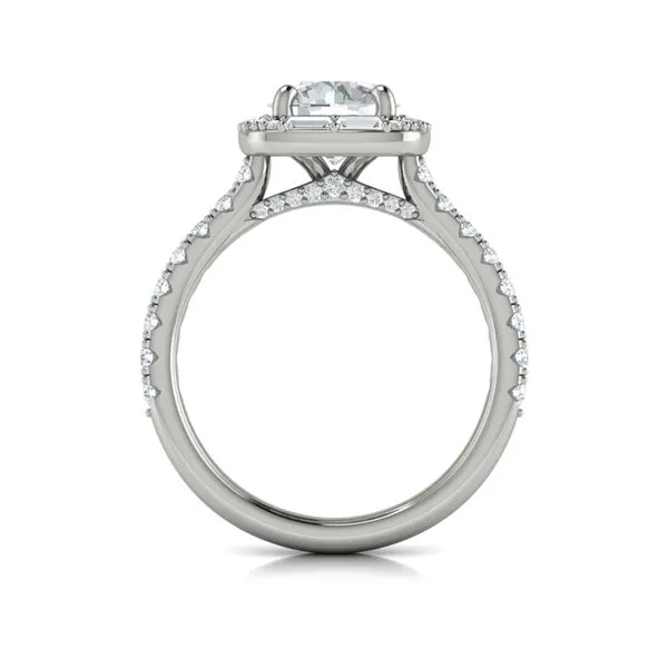 Intricate Halo Engagement Ring Image 3 James & Williams Jewelers Berwyn, IL