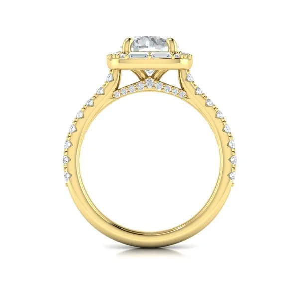 Intricate Halo Engagement Ring Image 3 James & Williams Jewelers Berwyn, IL