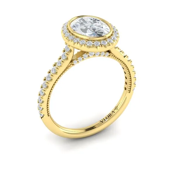 Regal Halo Oval Engagement Ring James & Williams Jewelers Berwyn, IL