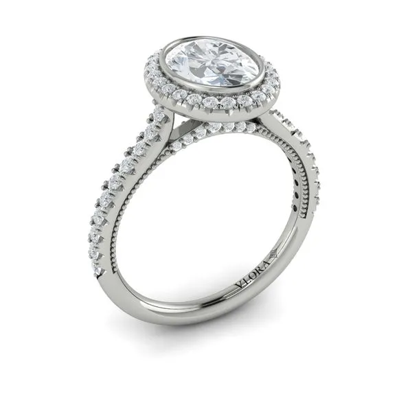 Regal Halo Oval Engagement Ring James & Williams Jewelers Berwyn, IL