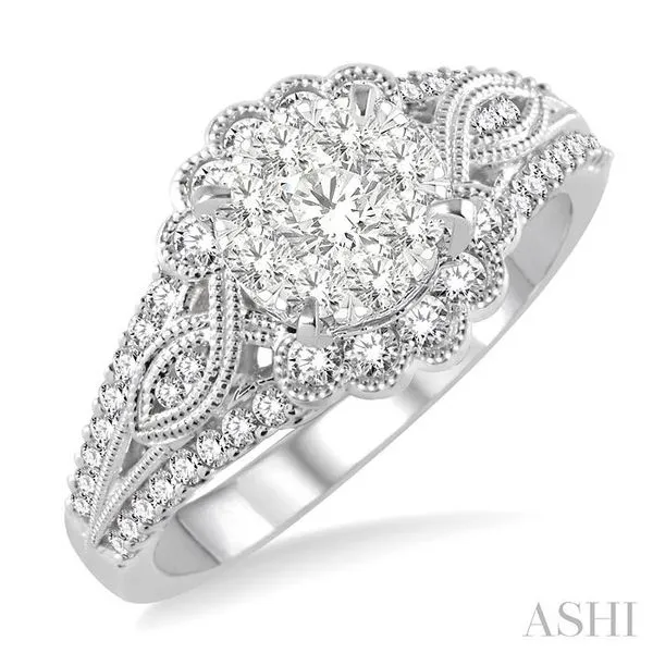 3/4 Ctw Diamond Lovebright Engagement Ring in 14K White Gold Hart's Jewelers Grants Pass, OR