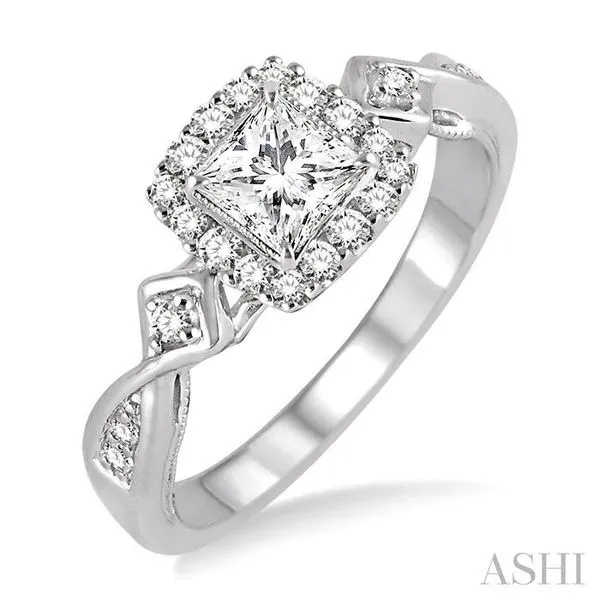 1/4 Ctw Diamond Semi-mount Engagement Ring in 14K White Gold Hart's Jewelers Grants Pass, OR