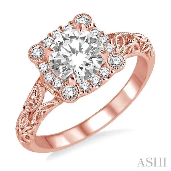 1/4 Ctw Diamond Semi-mount Engagement Ring in 14K Rose Gold Hart's Jewelers Grants Pass, OR