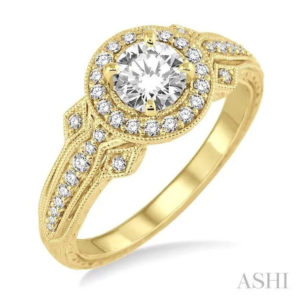1/4 Ctw Diamond Semi-mount Engagement Ring in 14K Yellow Gold Hart's Jewelers Grants Pass, OR