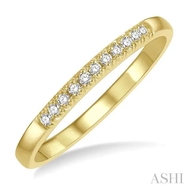 1/10 Ctw 11 Stone Round Cut Diamond Wedding Band in 14K Yellow Gold Hart's Jewelers Grants Pass, OR