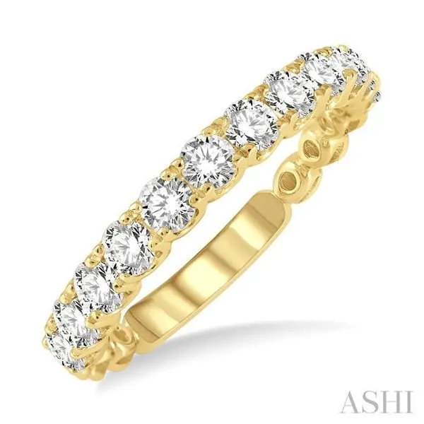 1 Ctw Lattice Round Cut Diamond Wedding Band in 14K Yellow Gold Hart's Jewelers Grants Pass, OR