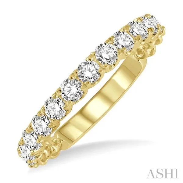 3/4 Ctw Lattice Round Cut Diamond Wedding Band in 14K Yellow Gold Hart's Jewelers Grants Pass, OR