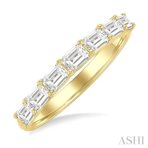 1 Ctw East-West Emerald Cut Diamond Fashion Band in 14K Yellow Gold Hart's Jewelers Grants Pass, OR
