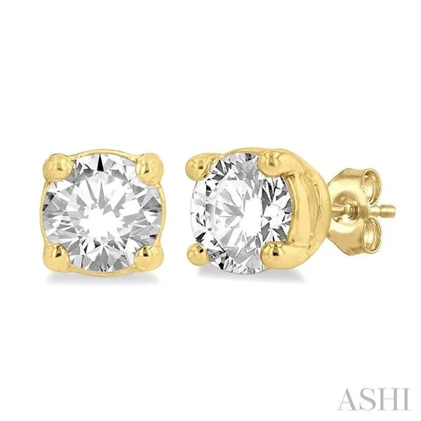 1/4 ctw Round Cut Diamond Stud Earring in 14K Yellow Gold Hart's Jewelers Grants Pass, OR