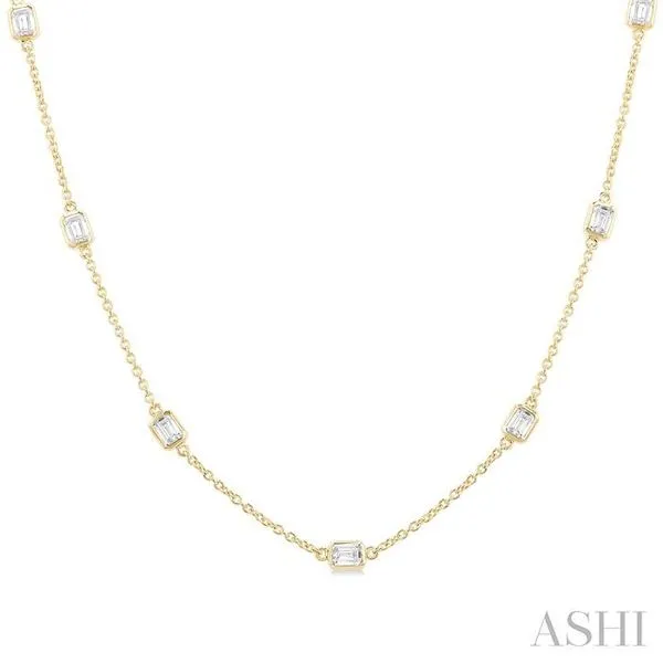 2 Ctw Emerald Cut Diamond Fashion Necklace in 14K Yellow Gold Hart's Jewelers Grants Pass, OR