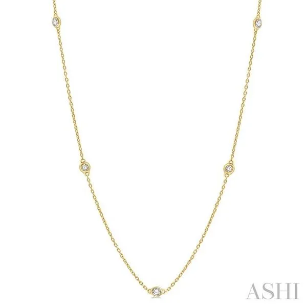 1/4 Ctw Round Cut Diamond Fashion Necklace in 14K Yellow Gold Hart's Jewelers Grants Pass, OR