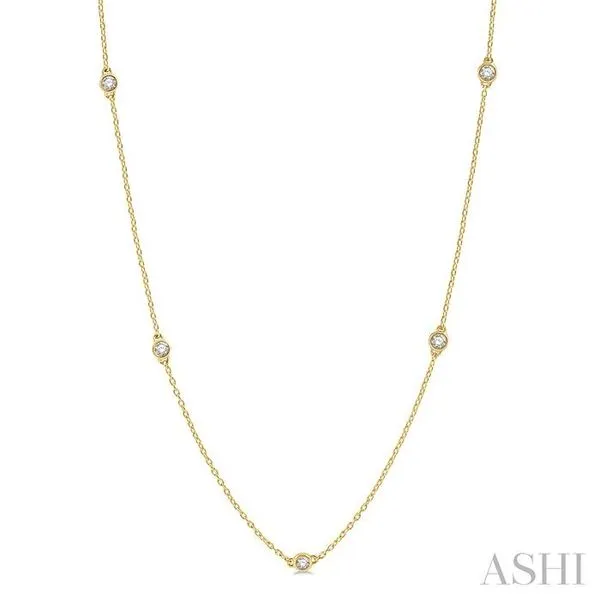 3/4 Ctw Round Cut Diamond Fashion Necklace in 14K Yellow Gold Hart's Jewelers Grants Pass, OR