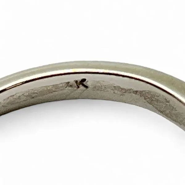 14K White Gold Round 0.50ct Diamond Solitaire Ring Size 3.5