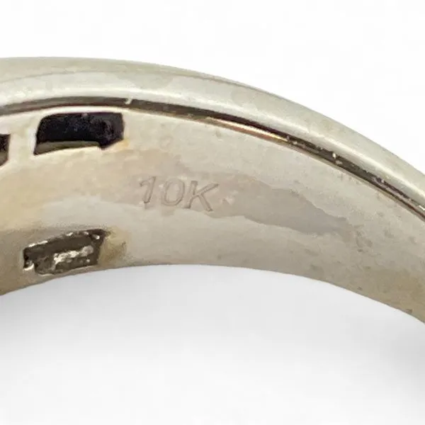 10k White Gold 1.50ctw Round Diamond I2 I Wedding Band Size 10