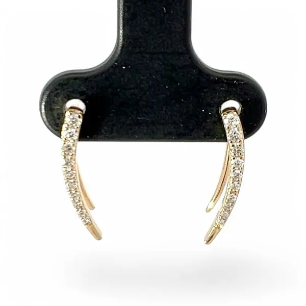 14k Yellow Gold 1/5ctw Lab Grown Brilliant Cut Diamond Earrings