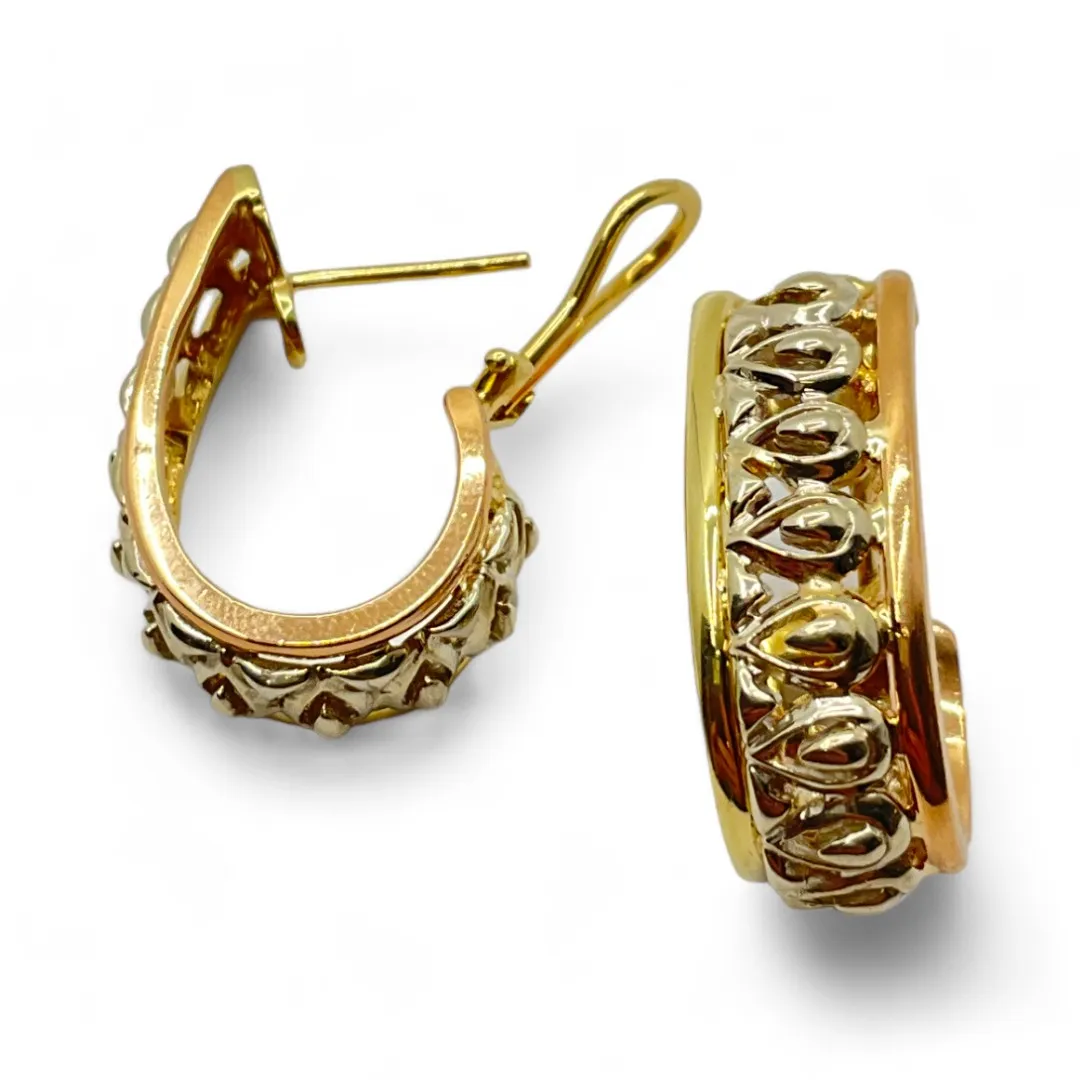 14k Yellow and White Gold 9.7mm