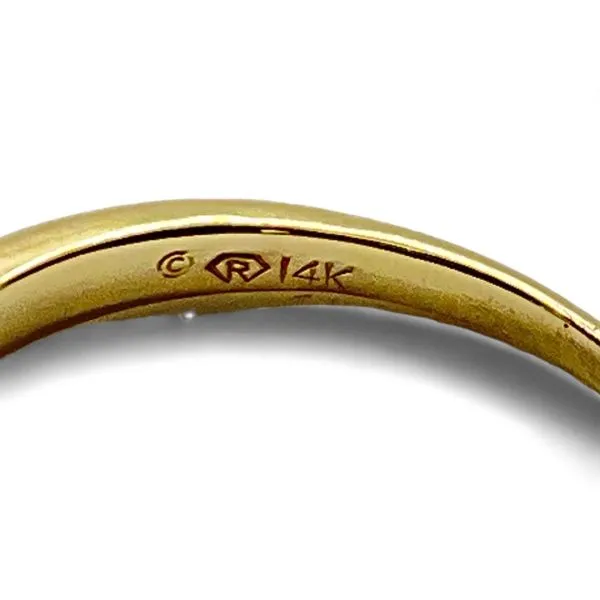 14k Two-Tone Gold Brilliant Cut Diamond 0.83ctw Wedding Set Size 10